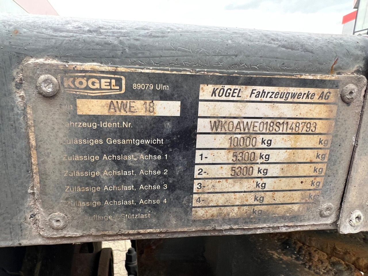 Kögel AWE 18 AWE 18, Ex-Fahrschule - Chassis aanhangwagen: afbeelding 4 Kögel AWE 18 AWE 18, Ex-Fahrschule - Chassis aanhangwagen: afbeelding 4