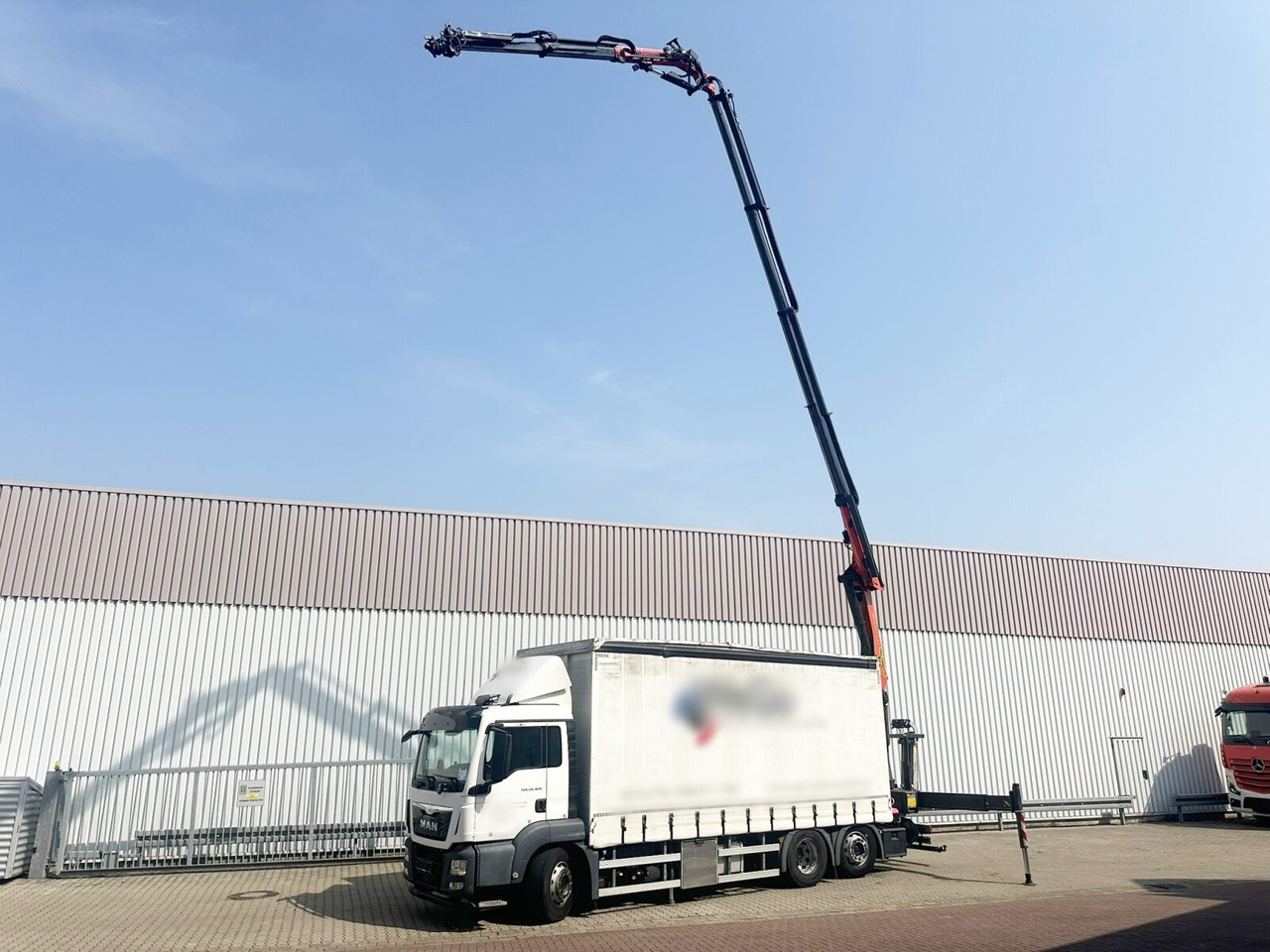 MAN TGS 26.400 6x2-4 LL TGS 26.400 6x2-4 LL, Lenk-/Lift, Edscha, Heckkran Palfinger PK23002-C + Jib PJ060A, Funk - Schuifzeilen vrachtwagen, Kraanwagen: afbeelding 1 MAN TGS 26.400 6x2-4 LL TGS 26.400 6x2-4 LL, Lenk-/Lift, Edscha, Heckkran Palfinger PK23002-C + Jib PJ060A, Funk - Schuifzeilen vrachtwagen, Kraanwagen: afbeelding 1