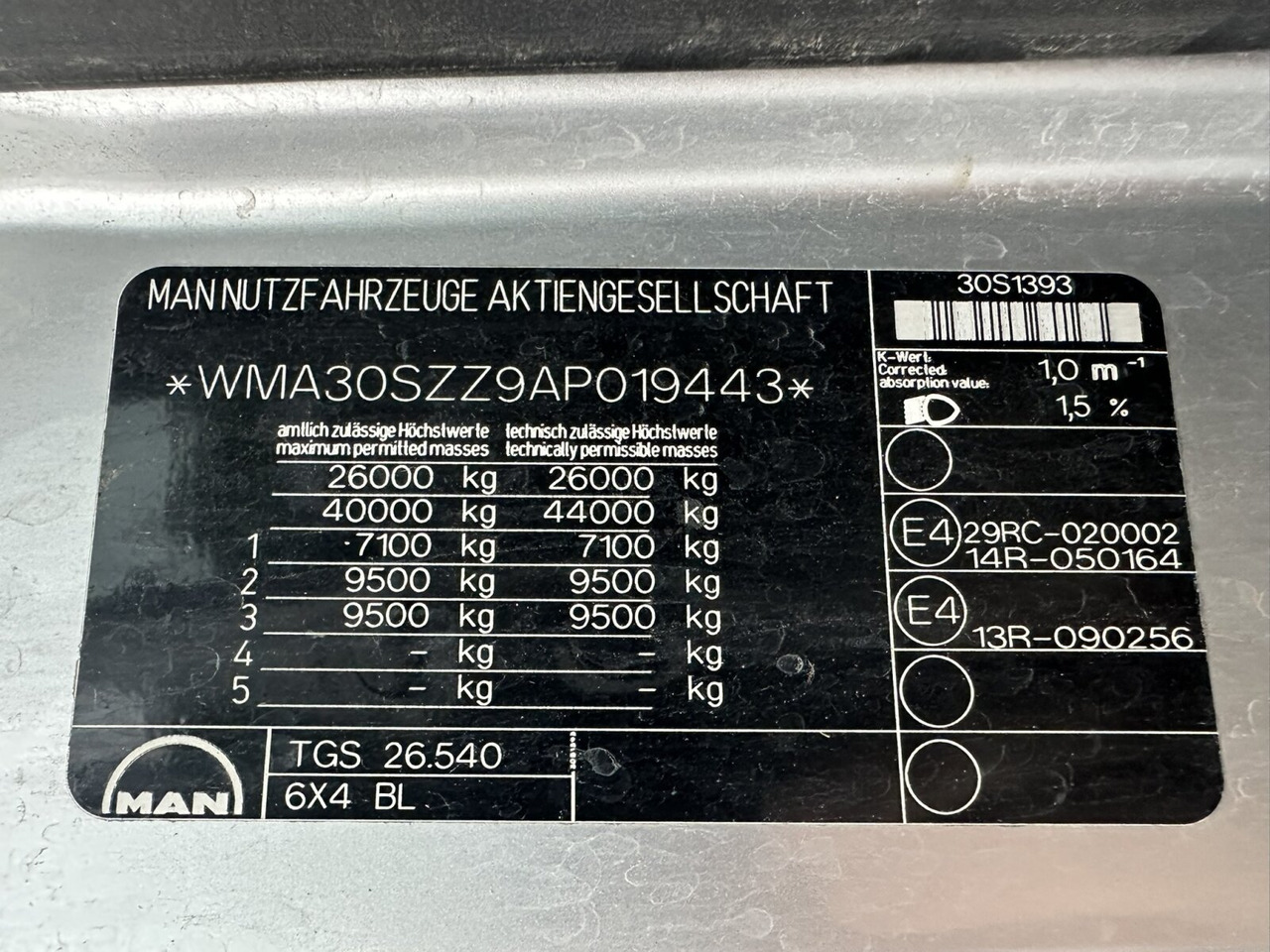 MAN TGS 26.540 6x4 BL TGS 26.540 6x4 BL, Bordmatik, Retarder, Meiller - Kipper vrachtwagen: afbeelding 5 MAN TGS 26.540 6x4 BL TGS 26.540 6x4 BL, Bordmatik, Retarder, Meiller - Kipper vrachtwagen: afbeelding 5