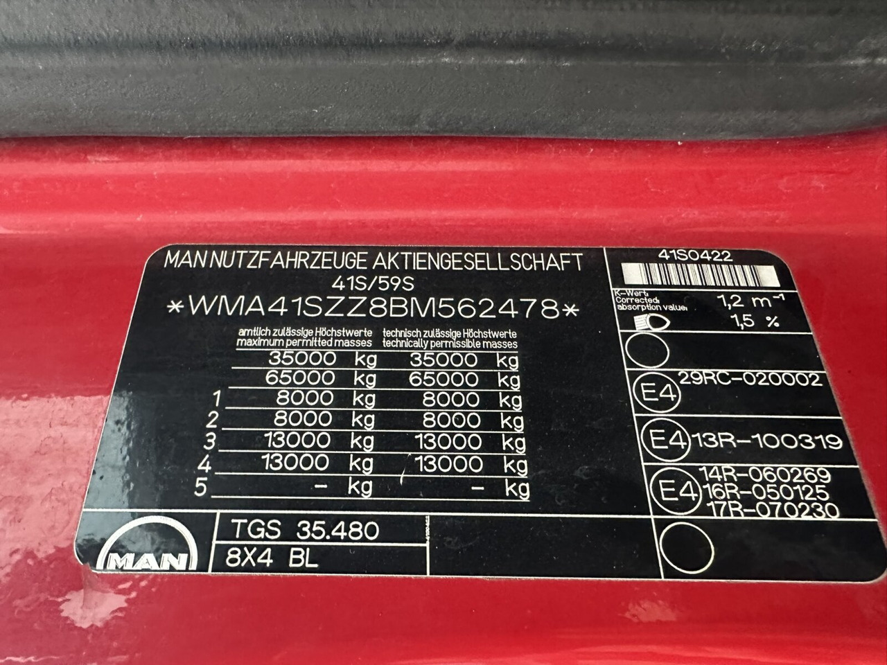 MAN TGS 35.480 8X4 BL TGS 35.400 8x4 BL, Schub-Knick bis 6,5m Container - Haakarmsysteem vrachtwagen: afbeelding 5 MAN TGS 35.480 8X4 BL TGS 35.400 8x4 BL, Schub-Knick bis 6,5m Container - Haakarmsysteem vrachtwagen: afbeelding 5