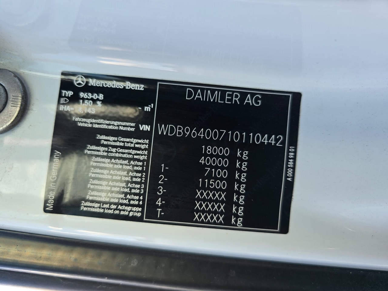 Mercedes-Benz Arocs 1827/30 A 4x4 Arocs 1827/30 A 4x4, mehrfach vorhanden! - Chassis vrachtwagen: afbeelding 4 Mercedes-Benz Arocs 1827/30 A 4x4 Arocs 1827/30 A 4x4, mehrfach vorhanden! - Chassis vrachtwagen: afbeelding 4
