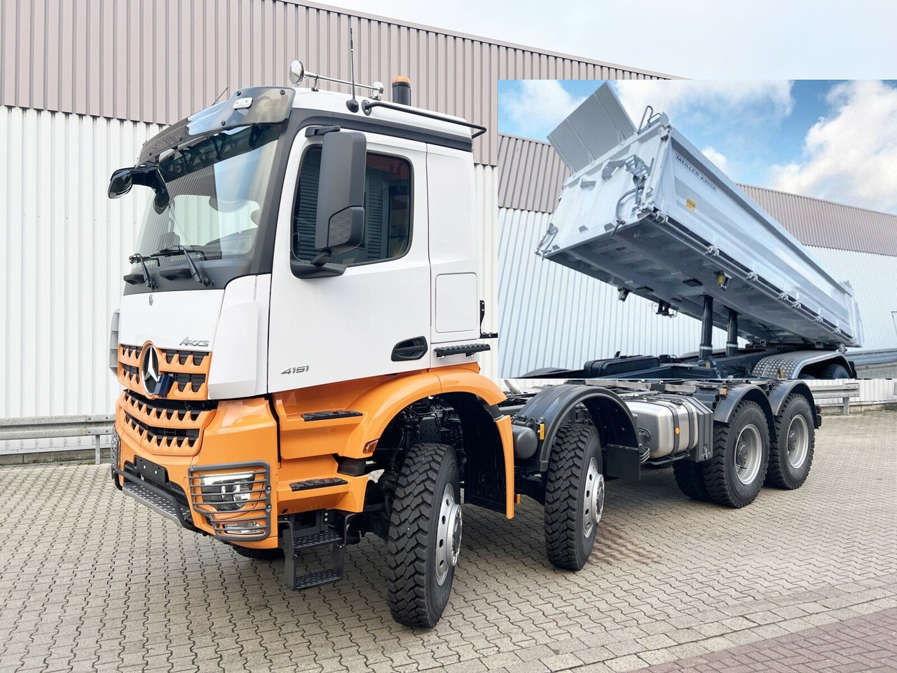 Mercedes-Benz Arocs 4151 AK 8x8/4 Arocs 4151 AK 8x8/4, Grounder - Kipper vrachtwagen: afbeelding 1 Mercedes-Benz Arocs 4151 AK 8x8/4 Arocs 4151 AK 8x8/4, Grounder - Kipper vrachtwagen: afbeelding 1