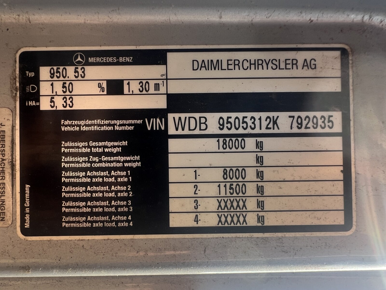 Mercedes-Benz Atego 1828 L 4x2 Atego 1828 L 4x2, Rechtslenker, Winterdienstaustattung - Chassis vrachtwagen: afbeelding 4 Mercedes-Benz Atego 1828 L 4x2 Atego 1828 L 4x2, Rechtslenker, Winterdienstaustattung - Chassis vrachtwagen: afbeelding 4