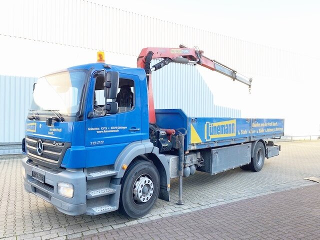 Mercedes-Benz Axor 1828 L 4x2 Axor 1828 L 4x2 mit Kran Palfinger PK 9501, Funk - Kraanwagen, Vrachtwagen met open laadbak: afbeelding 1 Mercedes-Benz Axor 1828 L 4x2 Axor 1828 L 4x2 mit Kran Palfinger PK 9501, Funk - Kraanwagen, Vrachtwagen met open laadbak: afbeelding 1