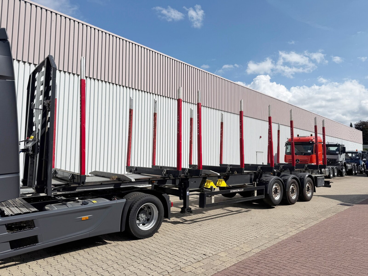 Schwarzmüller 3-Achs Holzauflieger 3-Achs Holzauflieger, Liftachse, MEHRFACH VORHANDEN! - Houtoplegger: afbeelding 1 Schwarzmüller 3-Achs Holzauflieger 3-Achs Holzauflieger, Liftachse, MEHRFACH VORHANDEN! - Houtoplegger: afbeelding 1
