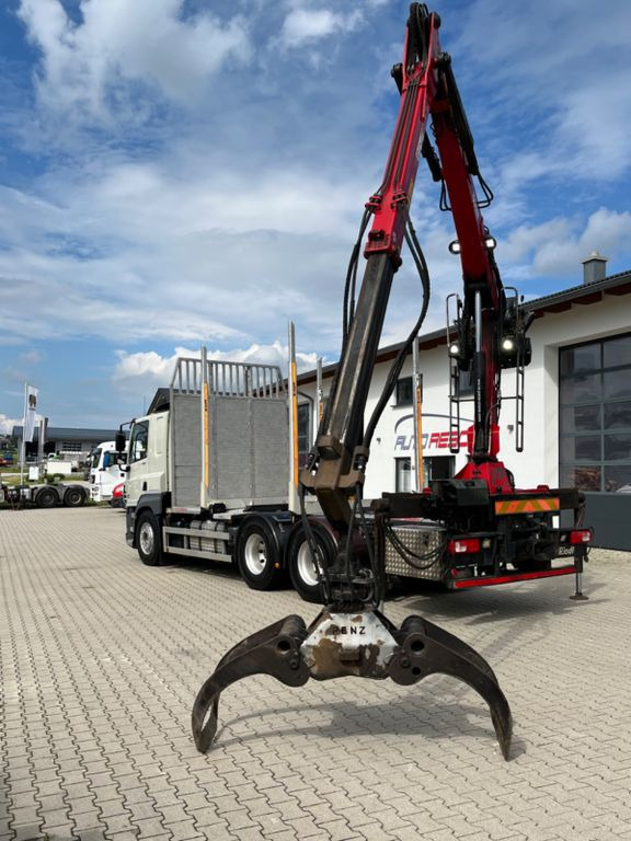 Houttransport, Kraanwagen DAF CF 460 6x4 mit Riedler Holzaufb. Penz Kran 12Z: afbeelding 7