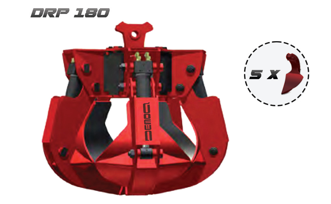 DEMOQ DRP180 Hydraulic Polyp -grab 250 kg - Grijper voor Bouwmachine: afbeelding 1 DEMOQ DRP180 Hydraulic Polyp -grab 250 kg - Grijper voor Bouwmachine: afbeelding 1