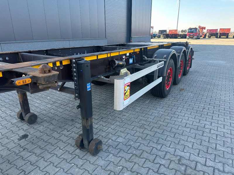 Containertransporter/ Wissellaadbak oplegger Burg 20FT / 20FT SWAP ADR (EX/II, EX/III, FL, AT), Leergewicht : 3.690kg, SAF INTRADISC, 2x Liftachse, NL-Chassis: afbeelding 9
