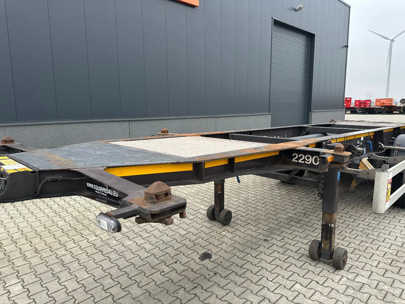 Containertransporter/ Wissellaadbak oplegger Burg 20FT ADR (EX/II, EX/III, FL, AT) Chassis, Empty weight : 3.690kg, SAF INTRADISC, 2x Liftaxle, NL-chassis: afbeelding 8