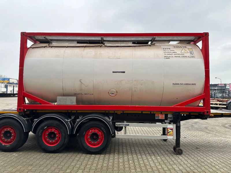 Burg 20FT ADR (EX/II, EX/III, FL, AT) Chassis + Tankcontainer 26.000L /3 baffels - Tankoplegger: afbeelding 3 Burg 20FT ADR (EX/II, EX/III, FL, AT) Chassis + Tankcontainer 26.000L /3 baffels - Tankoplegger: afbeelding 3
