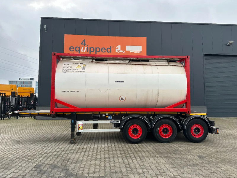 Burg 20FT ADR (EX/II, EX/III, FL, AT) Chassis + Tankcontainer 26.000L /3 baffels - Tankoplegger: afbeelding 2 Burg 20FT ADR (EX/II, EX/III, FL, AT) Chassis + Tankcontainer 26.000L /3 baffels - Tankoplegger: afbeelding 2