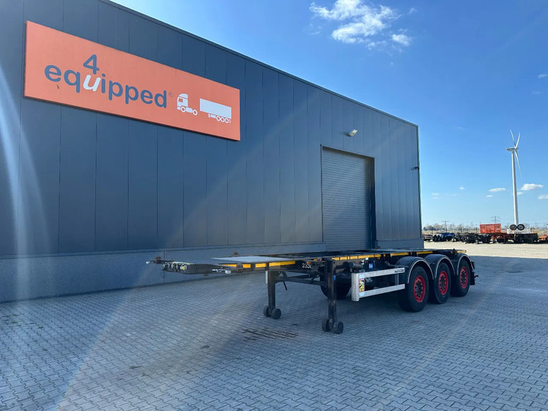 Burg 20FT ADR (EX/II, EX/III, FL, AT), Leergewicht: 3.690kg, SAF INTRADISC, 2x liftaxle, ALCOA, NL-Chassis, APK/ADR: 08-2025 - Containertransporter/ Wissellaadbak oplegger: afbeelding 1 Burg 20FT ADR (EX/II, EX/III, FL, AT), Leergewicht: 3.690kg, SAF INTRADISC, 2x liftaxle, ALCOA, NL-Chassis, APK/ADR: 08-2025 - Containertransporter/ Wissellaadbak oplegger: afbeelding 1