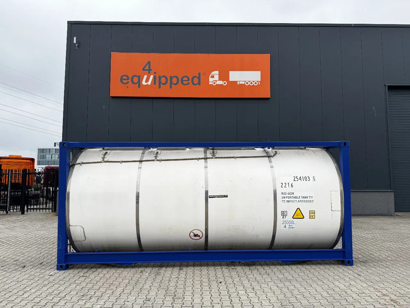 CIMC 20FT ISO, 25.050L / 1-COMP / 3 BAFFELS / T11 / 4 manholes / ADR valid until 04/2027 - Tankcontainer: afbeelding 2 CIMC 20FT ISO, 25.050L / 1-COMP / 3 BAFFELS / T11 / 4 manholes / ADR valid until 04/2027 - Tankcontainer: afbeelding 2