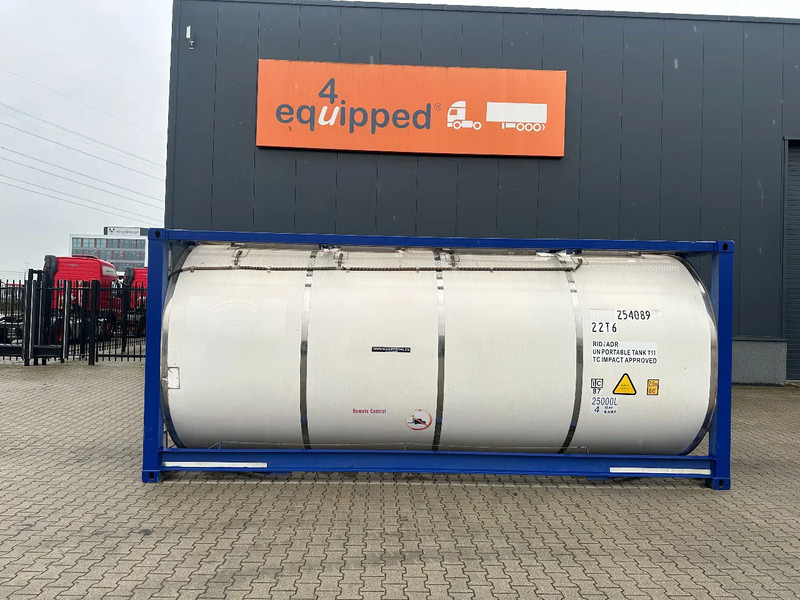 CIMC 20FT ISO, 25.060L / 1-COMP / 3 BAFFELS / T11 / 4 manholes / ADR valid until 10/2027 - Opslagtank: afbeelding 2 CIMC 20FT ISO, 25.060L / 1-COMP / 3 BAFFELS / T11 / 4 manholes / ADR valid until 10/2027 - Opslagtank: afbeelding 2