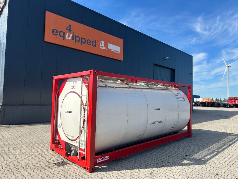 CIMC 20FT ISO, 25.080L / 1-COMP / 3 BAFFELS / 4 covers, 5Y valid until 12/2026 - Tankcontainer: afbeelding 1 CIMC 20FT ISO, 25.080L / 1-COMP / 3 BAFFELS / 4 covers, 5Y valid until 12/2026 - Tankcontainer: afbeelding 1
