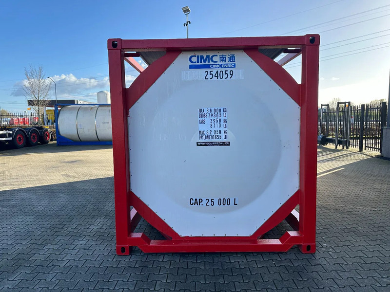 CIMC 20FT ISO, 25.080L / 1-COMP / 3 BAFFELS / T12 / 4 manholes / ADR valid until 12/2026 - Opslagtank: afbeelding 5 CIMC 20FT ISO, 25.080L / 1-COMP / 3 BAFFELS / T12 / 4 manholes / ADR valid until 12/2026 - Opslagtank: afbeelding 5