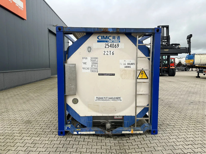 CIMC 20FT ISO, 25.090L / 1-COMP / 3 BAFFELS / T12 / 4 manholes / ADR valid until 06/2027 - Opslagtank: afbeelding 2 CIMC 20FT ISO, 25.090L / 1-COMP / 3 BAFFELS / T12 / 4 manholes / ADR valid until 06/2027 - Opslagtank: afbeelding 2