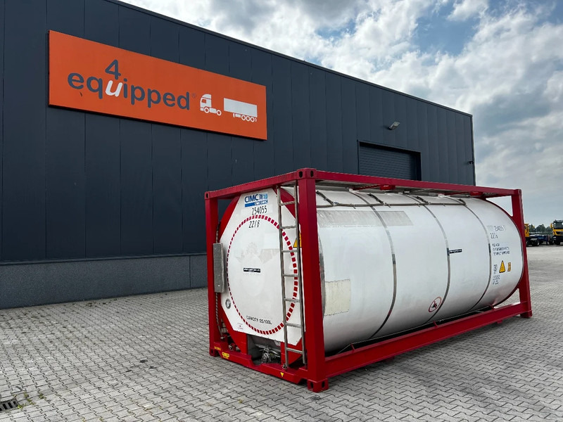 CIMC 20FT ISO, 25.100L/1-COMP/3 BAFFELS/4 manholes, ADR - Opslagtank: afbeelding 1 CIMC 20FT ISO, 25.100L/1-COMP/3 BAFFELS/4 manholes, ADR - Opslagtank: afbeelding 1