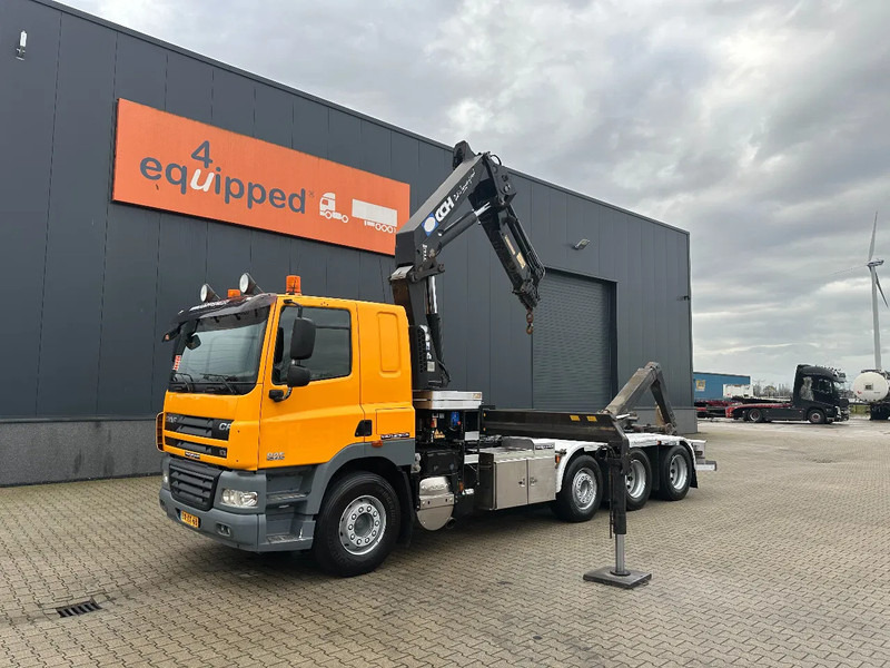 DAF CF 85.410 8x2 / HMF 3000 K6 crane (30T/m 6x extendable) + remote / HYVALIFT 26Tkg HOOK, / EURO-5 / NL-TRUCK - Haakarmsysteem vrachtwagen, Kraanwagen: afbeelding 2 DAF CF 85.410 8x2 / HMF 3000 K6 crane (30T/m 6x extendable) + remote / HYVALIFT 26Tkg HOOK, / EURO-5 / NL-TRUCK - Haakarmsysteem vrachtwagen, Kraanwagen: afbeelding 2