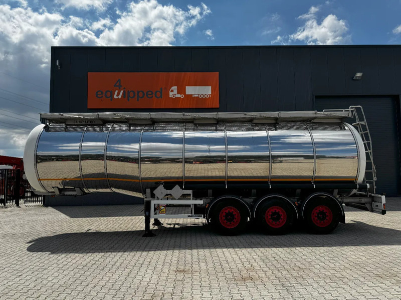Indox 37.500L / 1-COMP /4-BAFFELS, ADR, L4BH, INOX, NL, APK 06/2026, new Saf axles - Tankoplegger: afbeelding 2 Indox 37.500L / 1-COMP /4-BAFFELS, ADR, L4BH, INOX, NL, APK 06/2026, new Saf axles - Tankoplegger: afbeelding 2