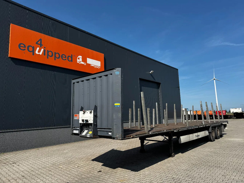 Krone originele platte oplegger met rongpotten + rongen, liftas, schijfremmen, NL-oplegger - Vlakke/ Open oplegger: afbeelding 1 Krone originele platte oplegger met rongpotten + rongen, liftas, schijfremmen, NL-oplegger - Vlakke/ Open oplegger: afbeelding 1