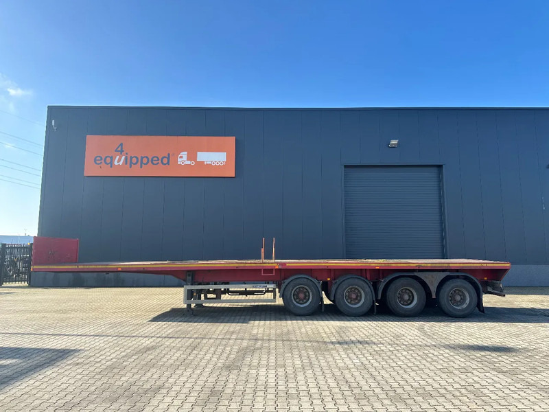 MOL 62 tons Ballast trailer, 4 axles, 2 steering axles, Belgium- trailer, very good tyres - Vlakke/ Open oplegger: afbeelding 3 MOL 62 tons Ballast trailer, 4 axles, 2 steering axles, Belgium- trailer, very good tyres - Vlakke/ Open oplegger: afbeelding 3