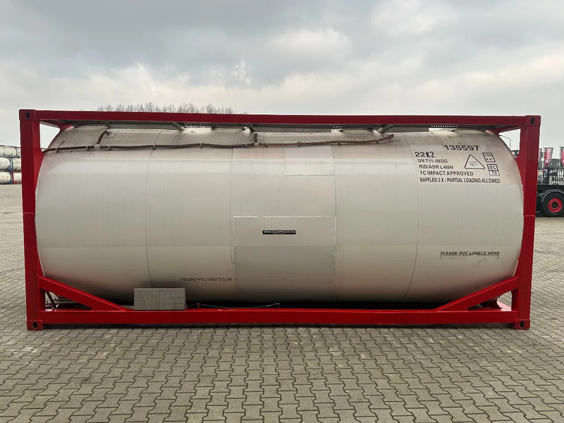 SINGAMAS 20FT ISO, 26.000L/1-COMP/3 BAFFELS/3 manholes, 5Y: 08-2027, L4BN, T11 - Opslagtank: afbeelding 3 SINGAMAS 20FT ISO, 26.000L/1-COMP/3 BAFFELS/3 manholes, 5Y: 08-2027, L4BN, T11 - Opslagtank: afbeelding 3