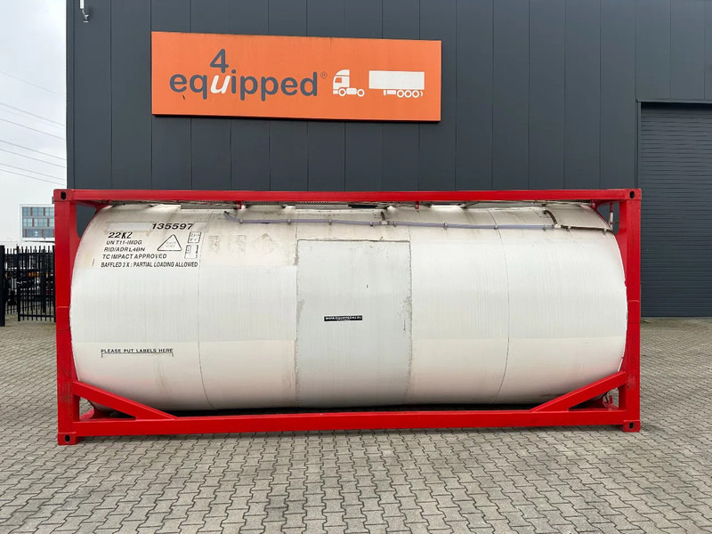 SINGAMAS 20FT ISO, 26.000L/1-COMP/3 BAFFELS/3 manholes, 5Y: 08-2027, L4BN, T11 - Opslagtank: afbeelding 2 SINGAMAS 20FT ISO, 26.000L/1-COMP/3 BAFFELS/3 manholes, 5Y: 08-2027, L4BN, T11 - Opslagtank: afbeelding 2