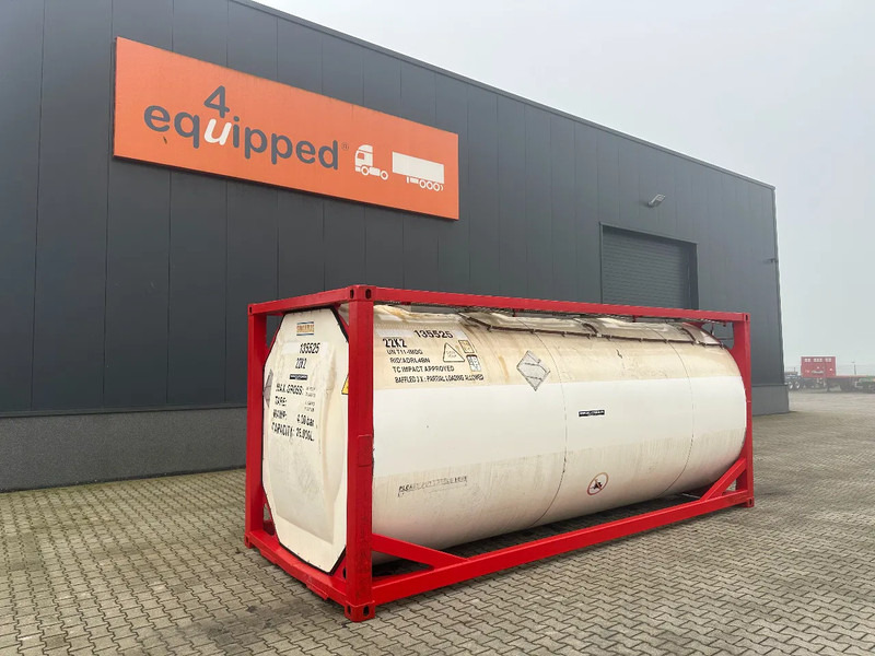 SINGAMAS 20FT ISO, 26.000L/1-COMP/3 BAFFELS/3 manholes, 5Y inspection: 06/2027 - Opslagtank: afbeelding 1 SINGAMAS 20FT ISO, 26.000L/1-COMP/3 BAFFELS/3 manholes, 5Y inspection: 06/2027 - Opslagtank: afbeelding 1
