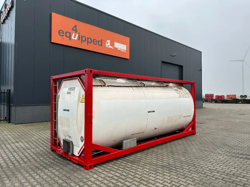 SINGAMAS 20FT ISO, 26.000L/1-COMP/3 BAFFELS/3 manholes, 5Y inspection: 06/2027 - Opslagtank: afbeelding 1 SINGAMAS 20FT ISO, 26.000L/1-COMP/3 BAFFELS/3 manholes, 5Y inspection: 06/2027 - Opslagtank: afbeelding 1