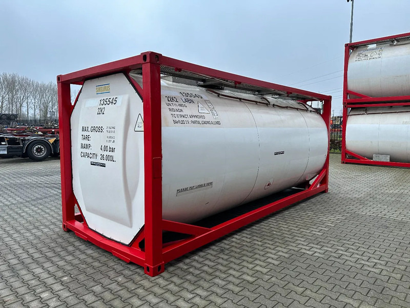SINGAMAS 20FT ISO, 26.000L/1-COMP/3 BAFFELS/3 manholes, 5Y inspection: 06/2027 - Opslagtank: afbeelding 4 SINGAMAS 20FT ISO, 26.000L/1-COMP/3 BAFFELS/3 manholes, 5Y inspection: 06/2027 - Opslagtank: afbeelding 4