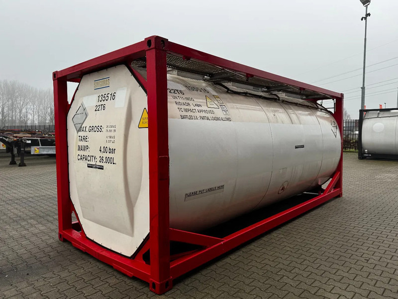 SINGAMAS 20FT ISO, 26.000L/1-COMP/3 BAFFELS/3 manholes, 5Y inspection: 07/2027 - Opslagtank: afbeelding 5 SINGAMAS 20FT ISO, 26.000L/1-COMP/3 BAFFELS/3 manholes, 5Y inspection: 07/2027 - Opslagtank: afbeelding 5