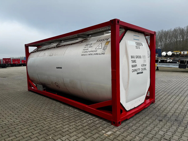 Opslagtank voor het vervoer van brandstoffen SINGAMAS 20FT ISO, 26.000L/1-COMP/3 BAFFELS/3 manholes, 5Y inspection: 11/2025: afbeelding 6