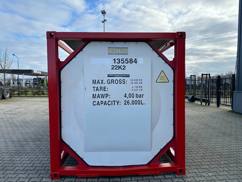 SINGAMAS 20FT ISO, 26.000L/1-COMP/3 BAFFELS/3 manholes, ADR inspectio valid till: 07/2025 - Opslagtank: afbeelding 5 SINGAMAS 20FT ISO, 26.000L/1-COMP/3 BAFFELS/3 manholes, ADR inspectio valid till: 07/2025 - Opslagtank: afbeelding 5