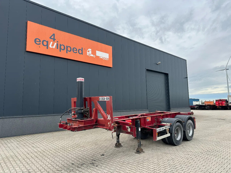 Van Hool 2 AXLE 20FT TIPPING-CHASSIS, TWIN-TIRES, BPW + DRUM, ALCOA - Containertransporter/ Wissellaadbak oplegger: afbeelding 1 Van Hool 2 AXLE 20FT TIPPING-CHASSIS, TWIN-TIRES, BPW + DRUM, ALCOA - Containertransporter/ Wissellaadbak oplegger: afbeelding 1