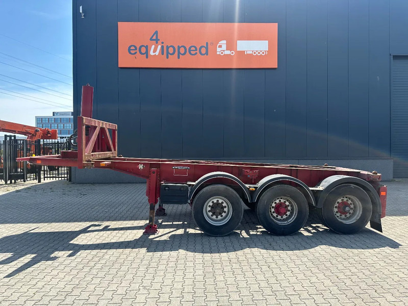Van Hool 3 AXLE 20FT TIPPING-CHASSIS, BPW + disc, liftaxle, steering axle, BROKEN HYVA-CYLINDER - Containertransporter/ Wissellaadbak oplegger: afbeelding 2 Van Hool 3 AXLE 20FT TIPPING-CHASSIS, BPW + disc, liftaxle, steering axle, BROKEN HYVA-CYLINDER - Containertransporter/ Wissellaadbak oplegger: afbeelding 2