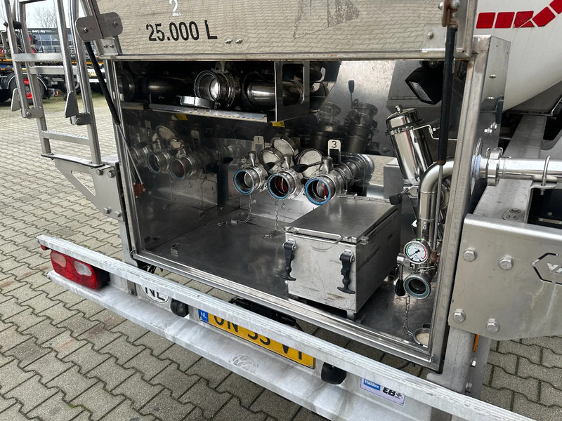 Tankoplegger voor het vervoer van voedsel Van Hool LEVENSMIDDELEN / 39.000L / 3-KAMMER / INOX / NL-Auflieger / APK: 05/2026: afbeelding 10