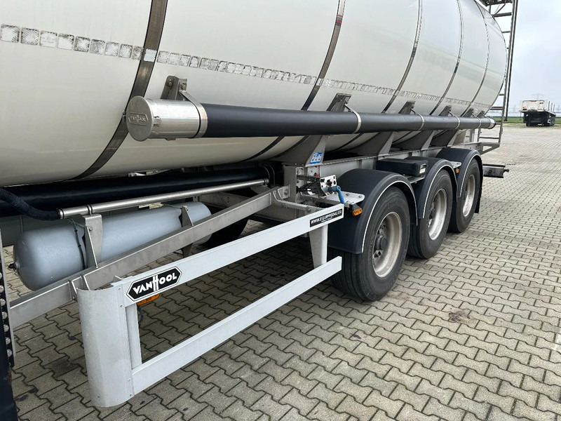 Tankoplegger voor het vervoer van voedsel Van Hool LEVENSMIDDELEN / 39.000L / 3-KAMMER / INOX / NL-Auflieger / APK: 05/2026: afbeelding 15