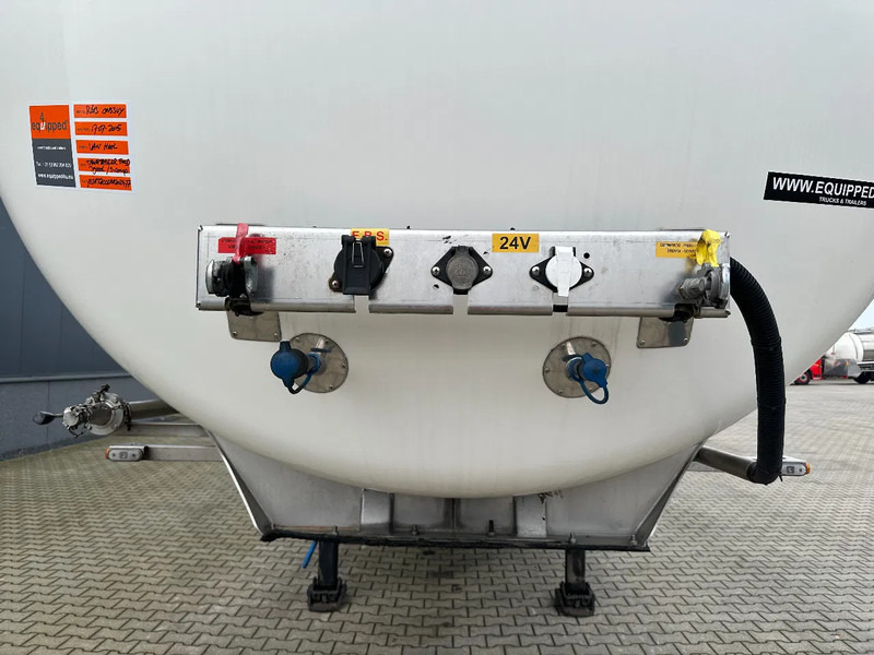 Tankoplegger voor het vervoer van voedsel Van Hool LEVENSMIDDELEN / 39.000L / 3-KAMMER / INOX / NL-Auflieger / APK: 05/2026: afbeelding 12