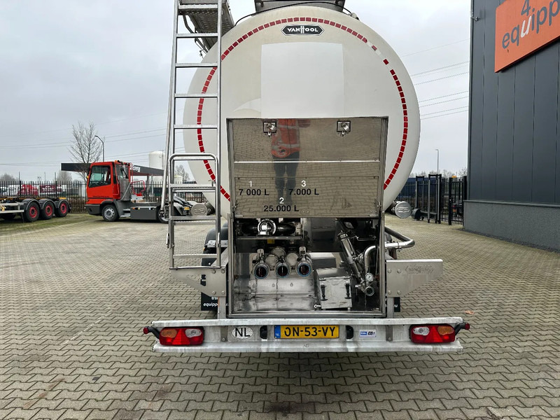 Tankoplegger voor het vervoer van voedsel Van Hool LEVENSMIDDELEN / 39.000L / 3-KAMMER / INOX / NL-Auflieger / APK: 05/2026: afbeelding 5