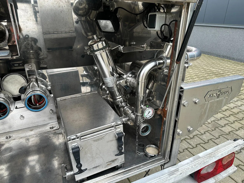 Tankoplegger voor het vervoer van voedsel Van Hool LEVENSMIDDELEN / 39.000L / 3-KAMMER / INOX / NL-Auflieger / APK: 05/2026: afbeelding 9