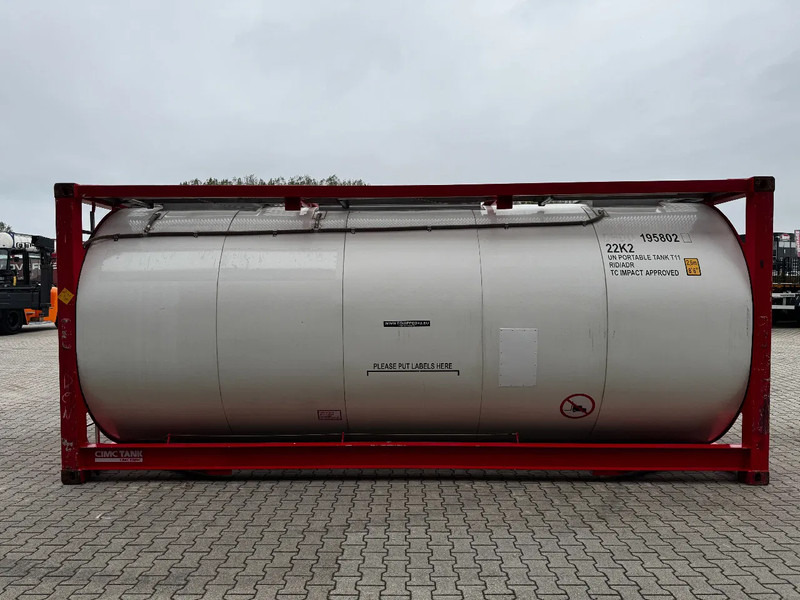 Welfit Oddy 20FT ISO, 24.990L / 1-COMP / 3 BAFFELS / T11 / 22K2 / 4 manholes / 5Y- + CSC-inspection valid until 04/2028 - Tankcontainer: afbeelding 3 Welfit Oddy 20FT ISO, 24.990L / 1-COMP / 3 BAFFELS / T11 / 22K2 / 4 manholes / 5Y- + CSC-inspection valid until 04/2028 - Tankcontainer: afbeelding 3