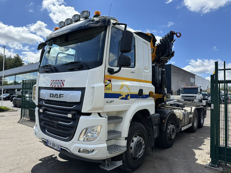 DAF CF 480 8x4 HOOKLIFT + CRANE (19m!) EFFER 205 / 6S + WINCH - RETARDER - *165.000km* - VERY NICE - Haakarmsysteem vrachtwagen, Kraanwagen: afbeelding 3 DAF CF 480 8x4 HOOKLIFT + CRANE (19m!) EFFER 205 / 6S + WINCH - RETARDER - *165.000km* - VERY NICE - Haakarmsysteem vrachtwagen, Kraanwagen: afbeelding 3