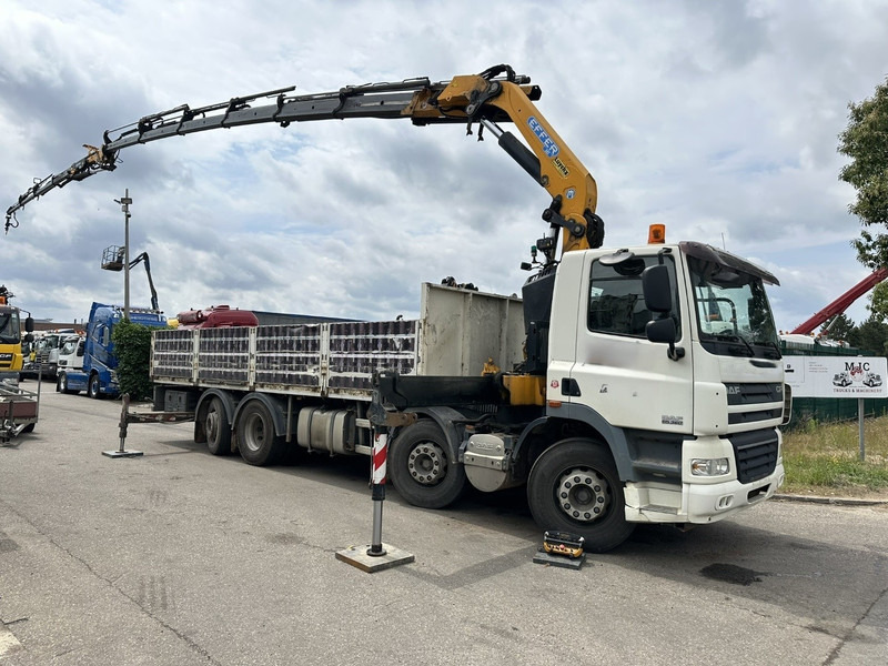 DAF CF 85.360 8x2 + KRAN (25m!) EFFER 305 6S + JIB 4S + ROTATOR - PLATORM 7m60 - LIFT + STEERING AXLE - EURO 5 - BE - Vrachtwagen met open laadbak, Kraanwagen: afbeelding 2 DAF CF 85.360 8x2 + KRAN (25m!) EFFER 305 6S + JIB 4S + ROTATOR - PLATORM 7m60 - LIFT + STEERING AXLE - EURO 5 - BE - Vrachtwagen met open laadbak, Kraanwagen: afbeelding 2