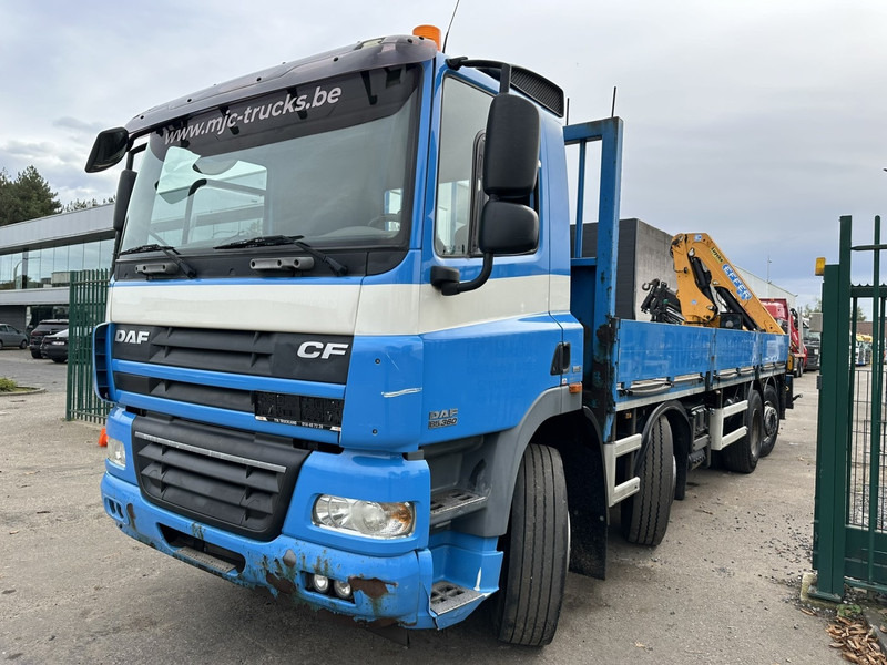 DAF CF 85.360 8x2 PRITSCHE 7m35 + KRAN EFFER 165-3S + RADIO - MANUAL GEARBOX ZF - EURO 5 - BE TRUCK - Vrachtwagen met open laadbak, Kraanwagen: afbeelding 4 DAF CF 85.360 8x2 PRITSCHE 7m35 + KRAN EFFER 165-3S + RADIO - MANUAL GEARBOX ZF - EURO 5 - BE TRUCK - Vrachtwagen met open laadbak, Kraanwagen: afbeelding 4