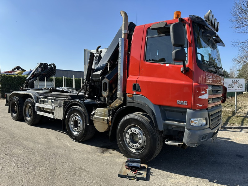 DAF CF 85.410 8x4 HOOKLIFT + CRANE HIAB 244 EP-3 HIDUO - Radio - Rotator - RETARDER - EURO 4 - BIG AXLES HUB REDUCTION - Haakarmsysteem vrachtwagen, Kraanwagen: afbeelding 2 DAF CF 85.410 8x4 HOOKLIFT + CRANE HIAB 244 EP-3 HIDUO - Radio - Rotator - RETARDER - EURO 4 - BIG AXLES HUB REDUCTION - Haakarmsysteem vrachtwagen, Kraanwagen: afbeelding 2