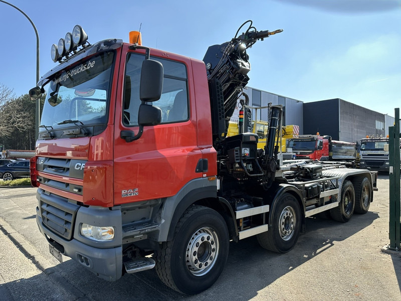 DAF CF 85.410 8x4 HOOKLIFT + CRANE HIAB 244 EP-3 HIDUO - Radio - Rotator - RETARDER - EURO 4 - BIG AXLES HUB REDUCTION - Haakarmsysteem vrachtwagen, Kraanwagen: afbeelding 4 DAF CF 85.410 8x4 HOOKLIFT + CRANE HIAB 244 EP-3 HIDUO - Radio - Rotator - RETARDER - EURO 4 - BIG AXLES HUB REDUCTION - Haakarmsysteem vrachtwagen, Kraanwagen: afbeelding 4