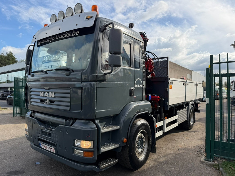 MAN TGA 18.350 4x2 TIPPER + CRANE HMF 1110 K2 + ROTATOR - STEEL SPRING / BLATT / BALLESTAS / LAMES - BE TRUCK - Kipper vrachtwagen, Kraanwagen: afbeelding 4 MAN TGA 18.350 4x2 TIPPER + CRANE HMF 1110 K2 + ROTATOR - STEEL SPRING / BLATT / BALLESTAS / LAMES - BE TRUCK - Kipper vrachtwagen, Kraanwagen: afbeelding 4
