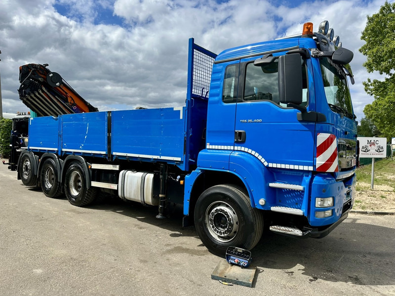 MAN TGS 35.400 8x4 TRIDEM + (32.5m) CRANE HMF 4720 K6 + JIB FJ1000 K4 - PLATFORM 6m - LIFT/STEERING - RADIO - 5E F - BE TRUCK - Kraanwagen: afbeelding 2 MAN TGS 35.400 8x4 TRIDEM + (32.5m) CRANE HMF 4720 K6 + JIB FJ1000 K4 - PLATFORM 6m - LIFT/STEERING - RADIO - 5E F - BE TRUCK - Kraanwagen: afbeelding 2