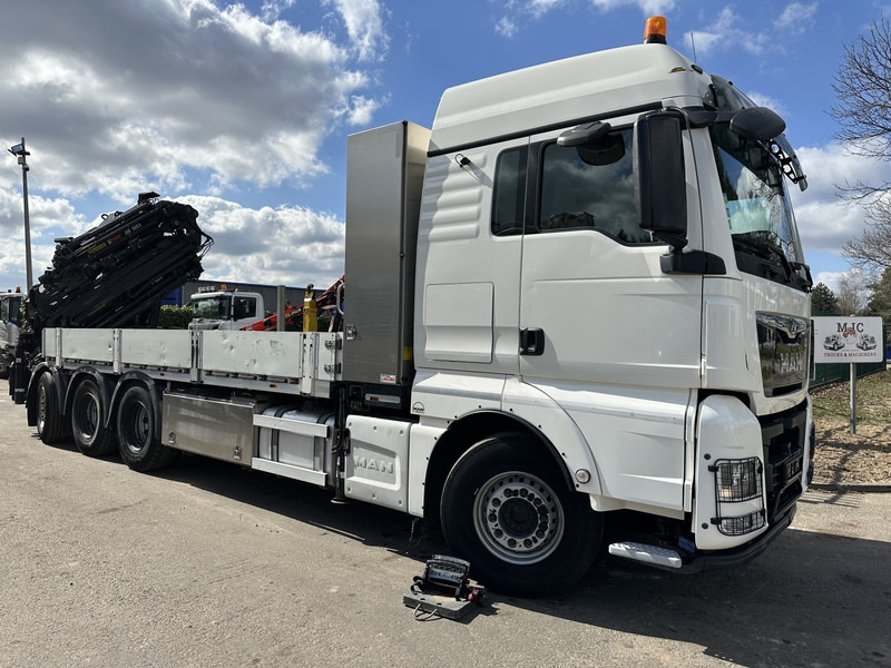MAN TGX 35.420 8x4-4 TRIDEM + CRANE (26m!) HIAB X-HIPRO 408 E-5 + JIB 100X-5 - PLATFORM 6m40 - *306.245km* - BE TRUCK - Kraanwagen: afbeelding 3 MAN TGX 35.420 8x4-4 TRIDEM + CRANE (26m!) HIAB X-HIPRO 408 E-5 + JIB 100X-5 - PLATFORM 6m40 - *306.245km* - BE TRUCK - Kraanwagen: afbeelding 3